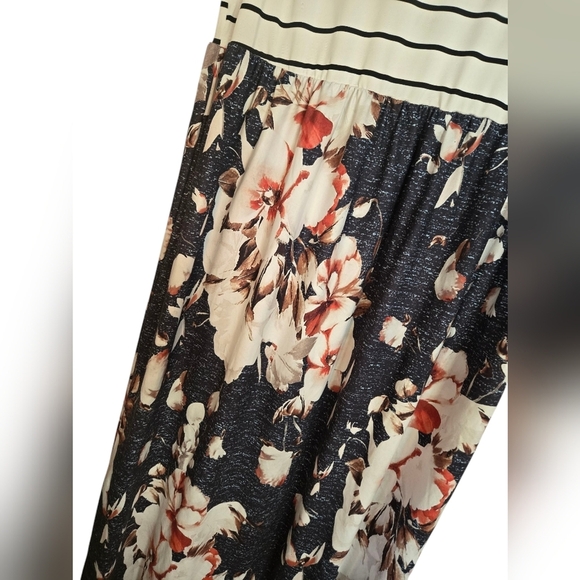 Shein Womens floral print Stripe Dress Plus size XXL - Picture 3 of 4